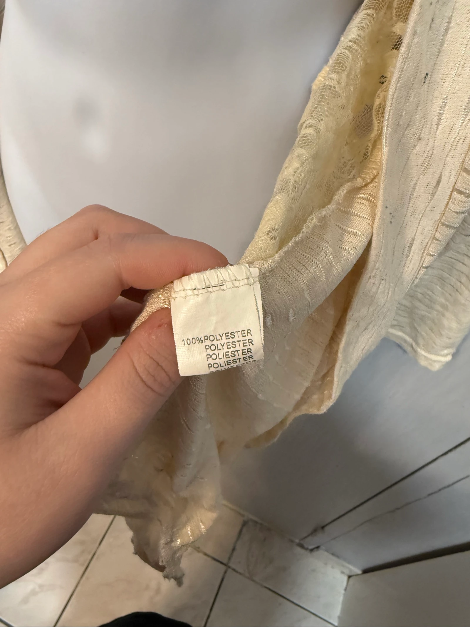 Cream vest with lace size TU – photo 7